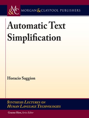 cover image of Automatic Text Simplification